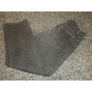 Vintage 90's Levi's 560 Jeans 38x32 Black Denim Loose Fit Straight Leg‎ USA 1994
